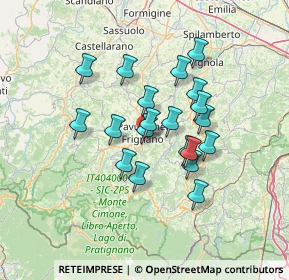 Mappa Via Gian Luigi Plati, 41026 Pavullo Nel Frignano MO, Italia (11.086)