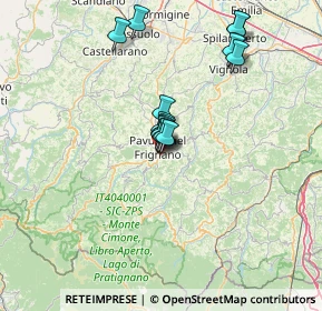 Mappa Via Giacobazzi, 41026 Pavullo Nel Frignano MO, Italia (11.524)