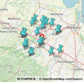 Mappa Autostrada Adriatica, 48018 Faenza RA, Italia (12.141)