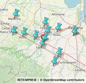 Mappa Autostrada Adriatica, 48018 Faenza RA, Italia (14.29538)