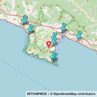 Mappa Via Giovanni Pino, 16038 Santa Margherita Ligure GE, Italia (3.73636)