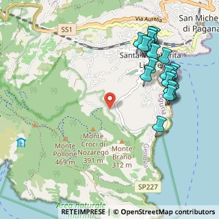 Mappa Via Giovanni Pino, 16038 Santa Margherita Ligure GE, Italia (1.197)