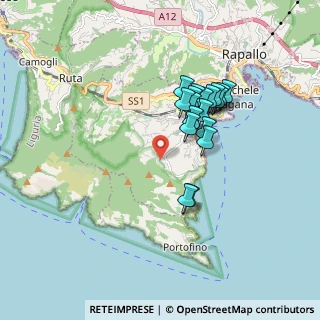 Mappa Via Giovanni Pino, 16038 Santa Margherita Ligure GE, Italia (1.47056)