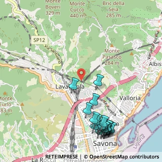 Mappa Via dei Castodenga, 17100 Savona SV, Italia (1.386)