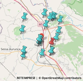 Mappa Via Ponticelli, 81057 Teano CE, Italia (6.686)