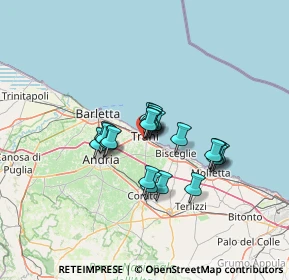 Mappa SS 16, 76125 Trani BT, Italia (9.718)