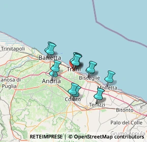 Mappa SS 16, 76125 Trani BT, Italia (9.636)