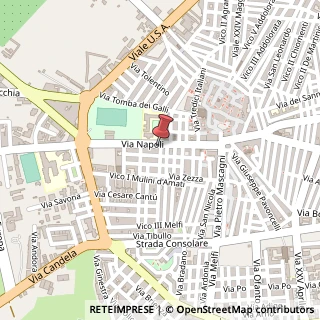 Mappa Via Napoli, 28, 71042 Cerignola, Foggia (Puglia)