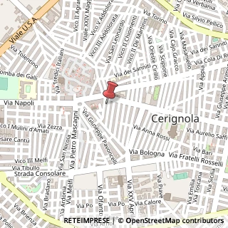 Mappa Via Santa Maria del Carmine, 14, 71042 Cerignola, Foggia (Puglia)