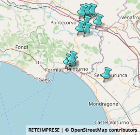 Mappa Via San Martino, 04026 Minturno LT, Italia (15.03182)