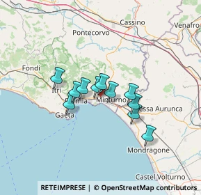 Mappa Via San Martino, 04026 Minturno LT, Italia (9.77636)