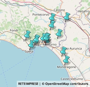 Mappa Via San Martino, 04026 Minturno LT, Italia (10.12357)
