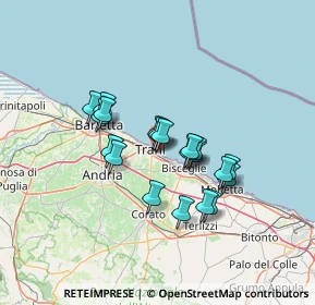 Mappa Via Madre Nazzarena Majone, 76125 Trani BT, Italia (11.1345)