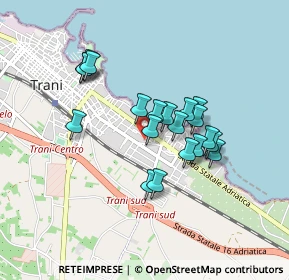 Mappa Via Madre Nazzarena Majone, 76125 Trani BT, Italia (0.753)