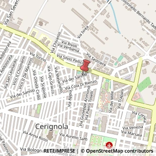 Mappa Via dei Sanniti, 141, 71042 Cerignola, Foggia (Puglia)