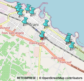 Mappa Via Francesco Cutinelli, 76125 Trani BT, Italia (1.25917)