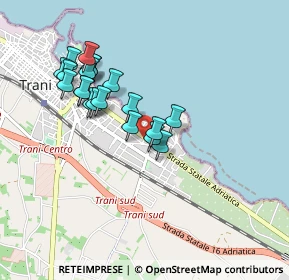 Mappa Via Claudio Giordano, 76125 Trani BT, Italia (0.868)