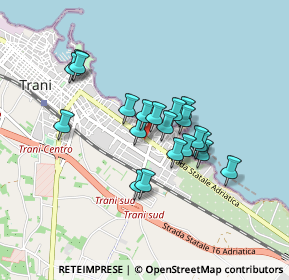 Mappa Via Claudio Giordano, 76125 Trani BT, Italia (0.719)