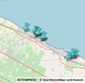 Mappa Via Claudio Giordano, 76125 Trani BT, Italia (3.11)