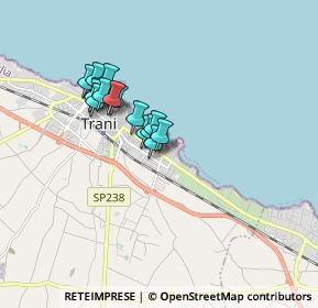 Mappa Via Claudio Giordano, 76125 Trani BT, Italia (1.38)