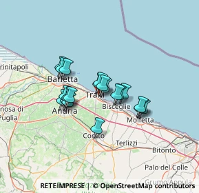 Mappa Via Claudio Giordano, 76125 Trani BT, Italia (10.0825)