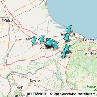 Mappa Via Bressanone, 71042 Cerignola FG, Italia (7.90316)