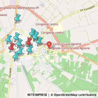 Mappa Via Bressanone, 71042 Cerignola FG, Italia (1.32923)
