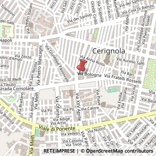 Mappa Via Bologna, 2, 71042 Cerignola, Foggia (Puglia)