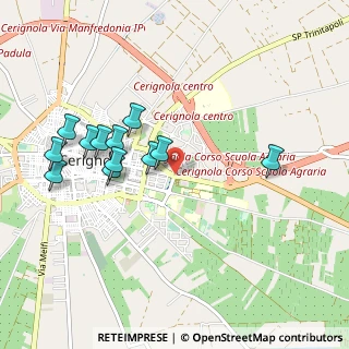 Mappa Via Bolzano, 71042 Cerignola FG, Italia (1.02333)