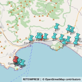 Mappa Via Acqualonga, 04023 Formia LT, Italia (5.4815)