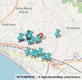 Mappa Via Monte della Guardia, 04026 Minturno LT, Italia (1.577)