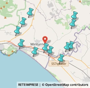 Mappa Via Monte della Guardia, 04026 Minturno LT, Italia (4.49167)