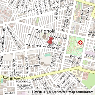 Mappa Via Fratelli Rosselli, 11, 71042 Cerignola, Foggia (Puglia)