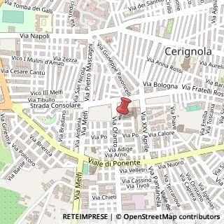 Mappa Via Omero, 7, 71042 Cerignola, Foggia (Puglia)