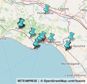 Mappa Via Mar Tirreno, 04023 Formia LT, Italia (14.2295)