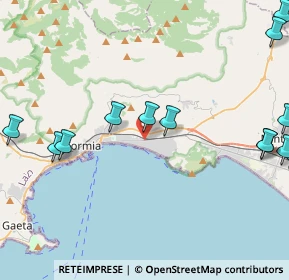 Mappa Via Mar Tirreno, 04023 Formia LT, Italia (6.255)