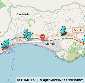 Mappa Via Mar Tirreno, 04023 Formia LT, Italia (2.87182)