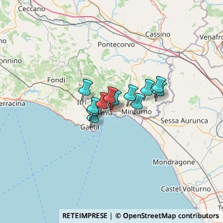 Mappa Via Acquatraversa, 04023 Formia LT, Italia (7.8975)