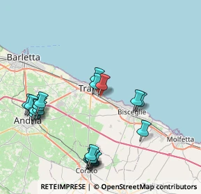 Mappa Via Domenico Tolomeo, 76125 Trani BT, Italia (9.6895)