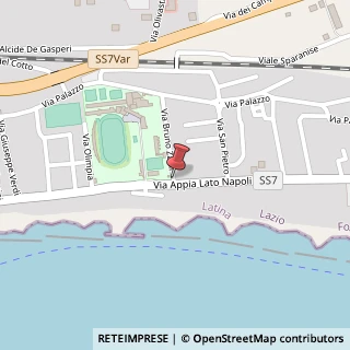 Mappa Via Bruno Zauli, 6, 04023 Formia, Latina (Lazio)