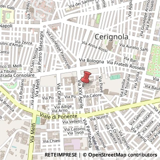 Mappa Via XXV Aprile, 17/d, 71042 Cerignola, Foggia (Puglia)