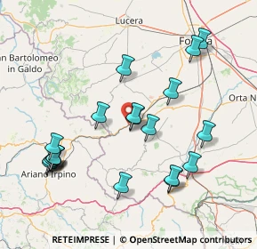 Mappa Strada Statale 90 km 54, 71023 Bovino FG, Italia (17.8665)