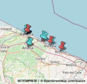 Mappa Via Capitano Paolo de Gemmis, 76125 Trani BT, Italia (10.87824)