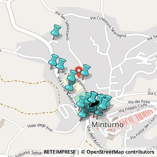 Mappa Via San Sebastiano, 04026 Minturno LT, Italia (0.23667)