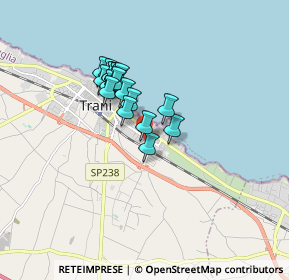 Mappa Via Avvocato Enrico de Nicola, 76125 Trani BT, Italia (1.328)