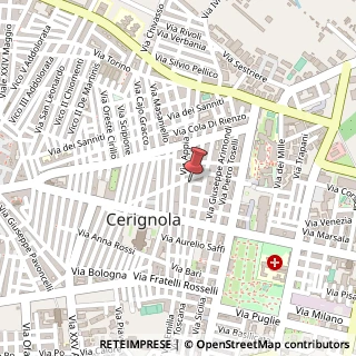Mappa Via Giuseppe Galliano,  22, 71042 Cerignola, Foggia (Puglia)