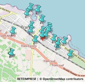 Mappa Via Avvocato Giacinto dell'Olio, 76125 Trani BT, Italia (0.9175)