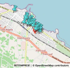 Mappa Via Avvocato Giacinto dell'Olio, 76125 Trani BT, Italia (0.573)