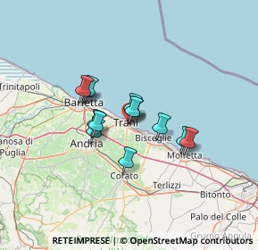 Mappa Via Avvocato Giacinto dell'Olio, 76125 Trani BT, Italia (9.63615)