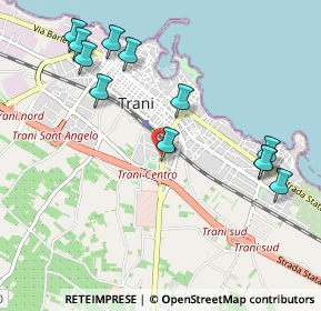 Mappa Via di Francia Canonico Annibale Maria, 76125 Trani BT, Italia (1.21917)